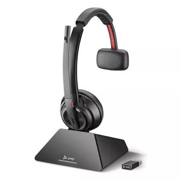 HP Poly Poly Savi 8210 UC - Microsoft - Ausinės - Ant ausų - DECT 6.0 - Belaidės - Sertifikuotos Microsoft Teams (209212-02)
