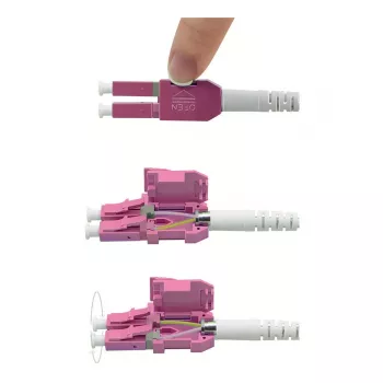 ROLINE LWL-Cable UNIBOOT daugiamodis 50/125µm OM4 LC Duplex 5m