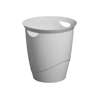 Durable 776010 apvali plastikinė šiukšliadėžė pilka 16 l