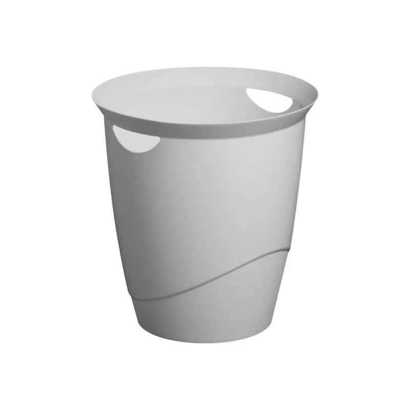 Durable 776010 apvali plastikinė šiukšliadėžė pilka 16 l