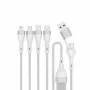 4smarts 541024 USB kabelis 1,2 m USB A / USB C / Micro USB / Lightning baltas (541024)