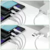 4smarts 541024 USB kabelis 1,2 m USB A / USB C / Micro USB / Lightning baltas (541024)
