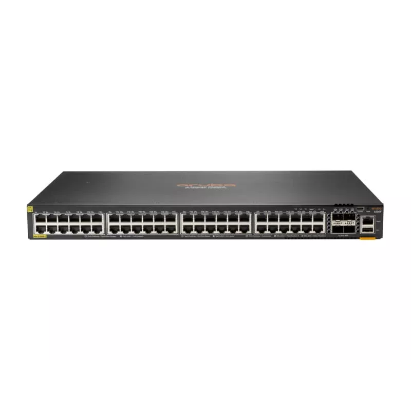 HPE Aruba 6300F - Valdomas L3 tinklo jungiklis - 48 prievadai PoE+ + 4 SFP56 50GbE - montuojamas į stelažą