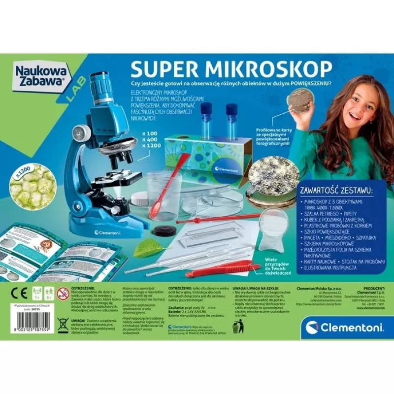 Clementoni Moksliniai Žaidimai - Super Mikroskopas
