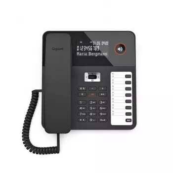 Gigaset Desk 800A DECT belaidis telefonas Juodas