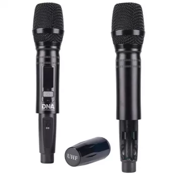 DNA MIXMIC 2 rinkinys (USB garso maišytuvas + 2 belaidžiai mikrofonai)