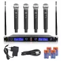 DNA WM4 Vocal Set - belaidžių mikrofonų rinkinys (4 nešiojami siųstuvai, UHF garso sistema)
