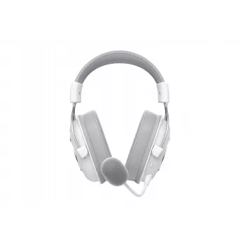 Ausinės ant galvos HAVIT H2002YG – belaidės 2.4G, Bluetooth, laidinės, 20–20 000 Hz, 10 m atstumas, 257 g (balta/pilka)
