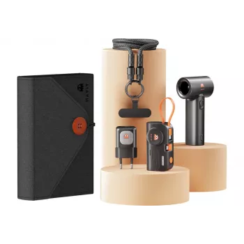 Kelionių rinkinys Havit STK011 EU – įkroviklis, powerbank, USB-C laidas, ventiliatorius