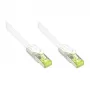 RJ45 jungiamasis laidas su Cat.7 žaliava ir užraktų apsauga (RNS®), S/FTP, PiMF, be halogenų, 600MHz, OFC, baltas, 60m, Good Connections® (8070R-600W)