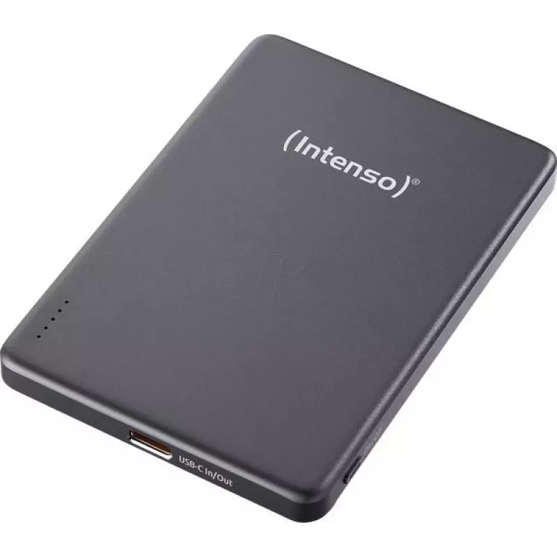 Intenso MW5000 belaidis ir laidinis power bank 5000 mAh, pilka