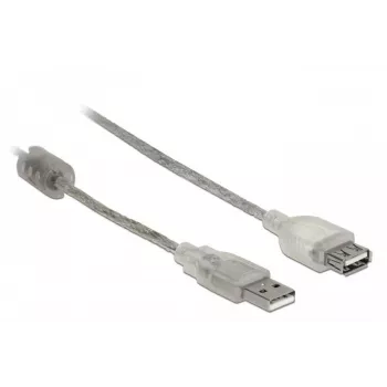 Delock 82244 USB 2.0 laidas, 0,3 m, skaidrus