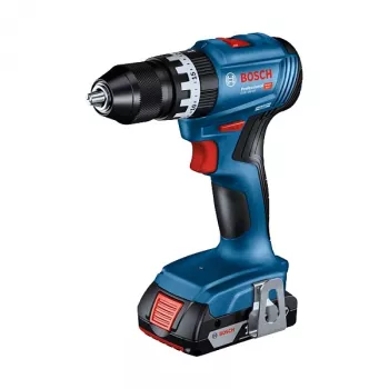 Bosch GSB 18V-45 Professional - Akumuliatorinis sraigtasukis su smūgio mechanizmu - 2 greičiai - Raketinis griebtuvas 13 mm - 45 N·m - 2 akumuliatoriai - 18 V