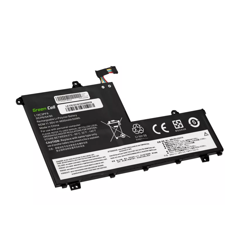 Green Cell baterija, skirta Lenovo ThinkBook 14-IIL, 14-IML, 15-IIL, 15-IML – 11,1 V, 45 Wh (modeliai L19C3PF1, L19D3PF1, L19L3PF8, L19M3PF1)
