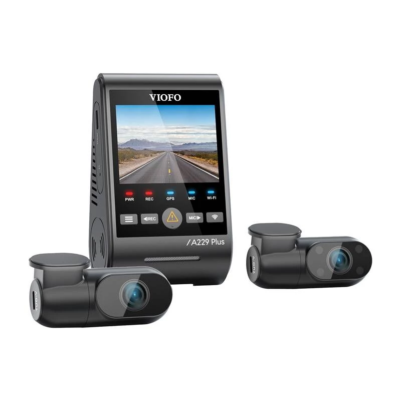 Vaizdo registratorius VIOFO A229 PLUS 3CH 2K + 1080p WiFi GPS