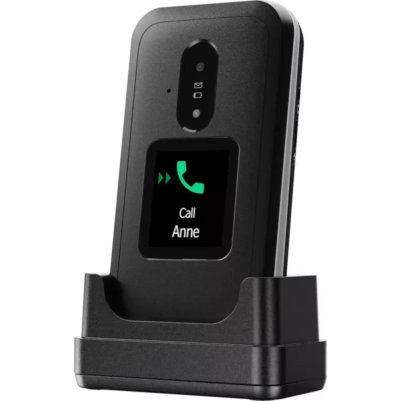 Doro Leva E30 sulankstomas telefonas 2,8 colio 1150 mAh juoda balta