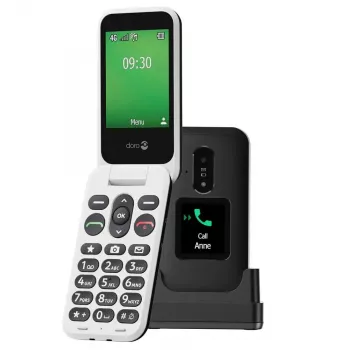 Doro Leva E30 sulankstomas telefonas 2,8 colio 1150 mAh juoda balta