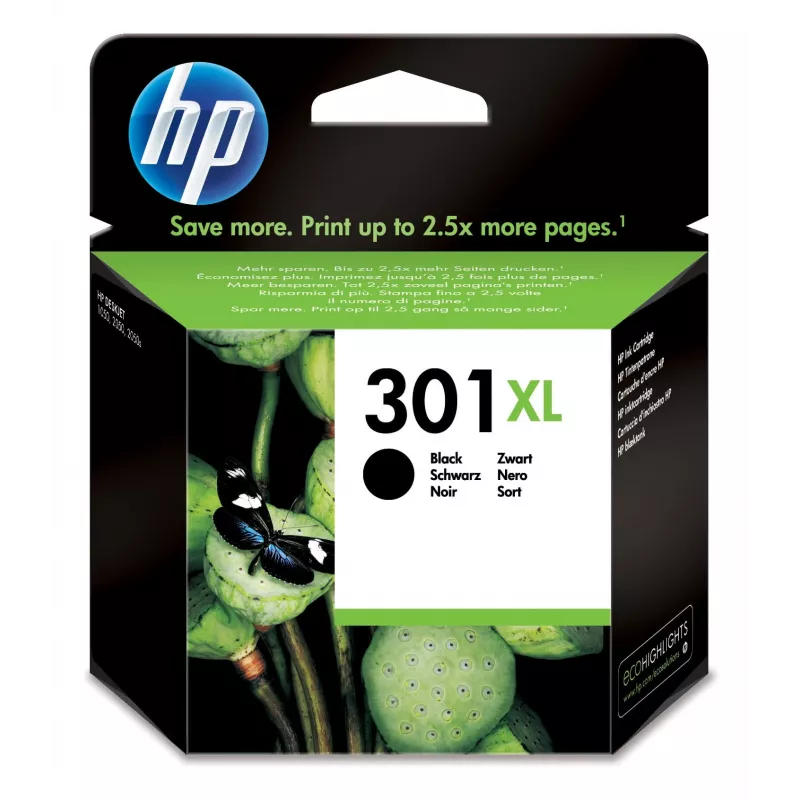 HP 301XL kasetė - 8 ml - didelės talpos - juoda