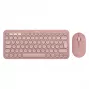 Logitech Pebble 2 Combo klaviatūra ir pelė RF belaidis + Bluetooth QWERTZ vokiškas rožinis (920-012205)