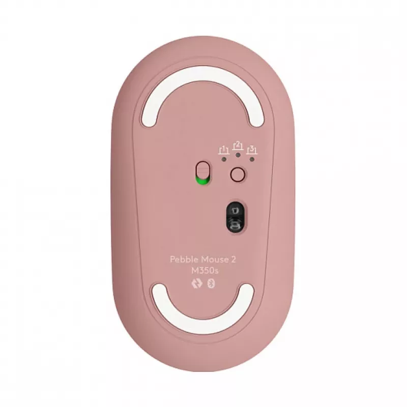 Logitech Pebble 2 Combo klaviatūra ir pelė RF belaidis + Bluetooth QWERTZ vokiškas rožinis (920-012205)