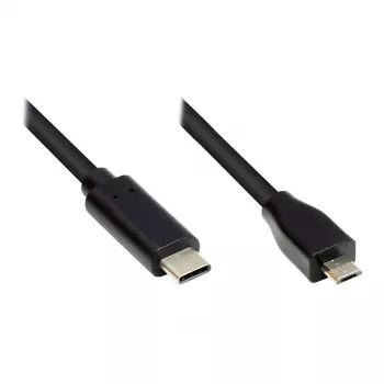 Good Connections GC-M0124 USB laidas 3 m, USB Type-C – Micro USB Type-B, vyriški jungtys, 480 MB/s