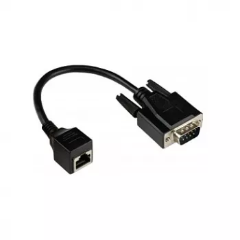 Good Connections GC 4945-MF – adapterinis kabelis RJ45 lizdas > D-Sub 9 kontaktų kištukas, juodas, 0,1 m