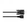 Good Connections GC 4945-MF – adapterinis kabelis RJ45 lizdas > D-Sub 9 kontaktų kištukas, juodas, 0,1 m