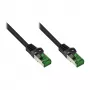 Alcasa 8062-H030S tinklo kabelis juodas 3 m Cat6a S/FTP (S-STP) (8062-H030S)