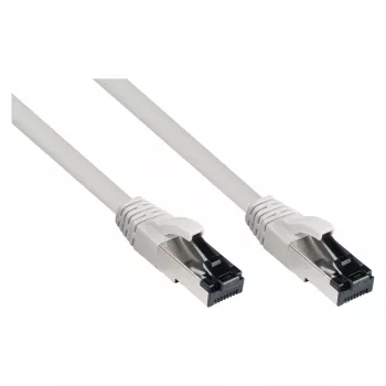 RNS Patch Laidas Cat. 8.1, S/FTP, PiMF, Halogen-Free (LSZH), CU, AWG26, 2000MHz, 40Gbit/s, Pilka, 3m, G (8080L-030)