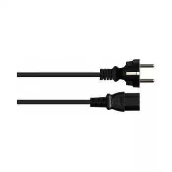Netzkabel Schutzkontakt-Stecker Typ E+F (CEE 7/7, gerade) an C13 (gerade), schwarz, 1,00 mmÂ², 5 m, G (P0030-S050)