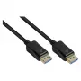 DisplayPort 2.0 laidas, 54 Gbit/s, UHBR 13.5, 4K @240Hz / 8K @60Hz, varinis laidininkas, juodas, 1,5 m, Good (DP20-015)