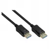 DisplayPort 2.0 laidas, 54 Gbit/s, UHBR 13.5, 4K @240Hz / 8K @60Hz, varinis laidininkas, juodas, 2 m, Good C (DP20-020)