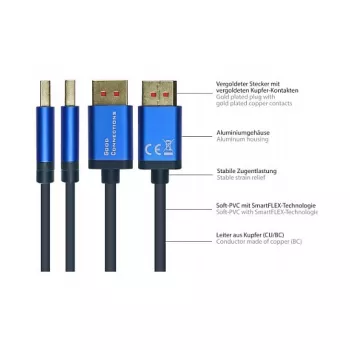 Alcasa SmartFLEX kabelis 5 m DisplayPort (vyriškas) – DisplayPort (vyriškas) 7680 x 4320 pikselių (4814-SF050B)