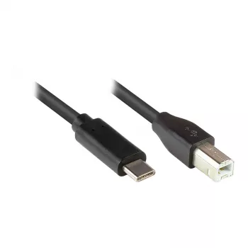 Good Connections 2510-CB005 USB C į USB B laidas 0,5 m, USB 2.0, 480 Mbit/s, juodas