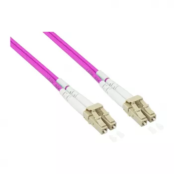 Patchkabel LWL Duplex OM4 PANZERKABEL (Multimode, 50/125) LC/LC, LSZH, Stahlarmierung und Nagetiersc (LW-P815LC4)