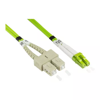 Alcasa LW-8005LS5 Skaidulinis optinis kabelis 0,5 m LSZH OM5 LC SC Žalias (LW-8005LS5)