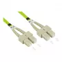 Alcasa LW-8005SC5 Skaidulinis optinis kabelis 0,5 m LSZH OM5 SC Žalias