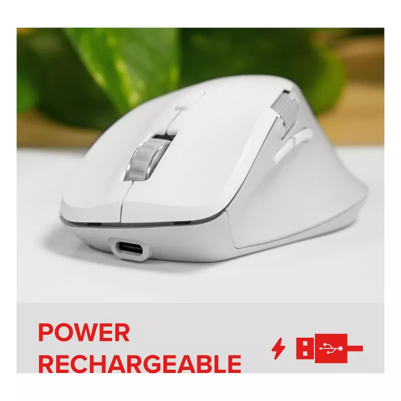 Bevielė pelė Speedlink LIBERA, įkraunama, Bluetooth, tyli, balta