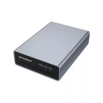 Dėklas dviems HDD/SSD GRAUGEAR G-25RD2-AC-10G Sidabrinis 2,5 colio 10 Gbit/s