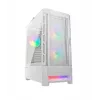 PC korpusas Cougar Airface RGB Midi Tower Baltas — 230×386×491 mm, palaiko 3×120/140 mm priekyje, 1×120 mm gale, 2.5/3.5 colio diskus