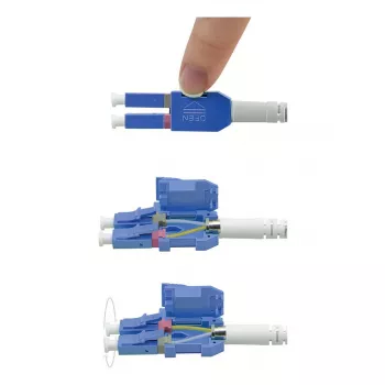 ROLINE LWL-Cable UNIBOOT vienmodis 9/125µm OS2 LC Duplex 0,5m