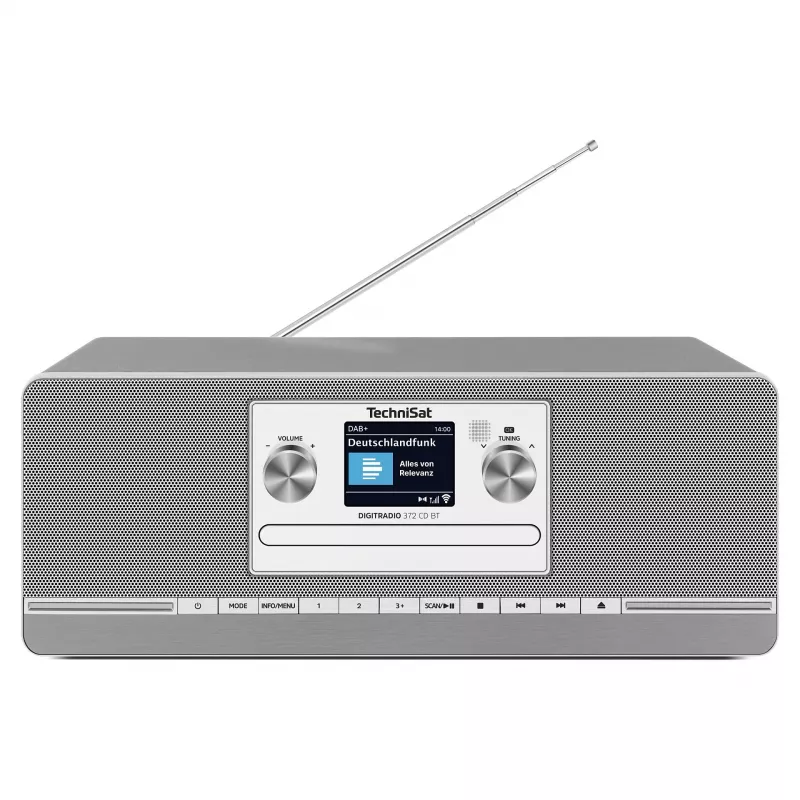 TechniSat DIGITRADIO 372 CD BT virtuvinis radijas su CD grotuvu, DAB+, FM, Bluetooth, antracitinis-sidabrinis