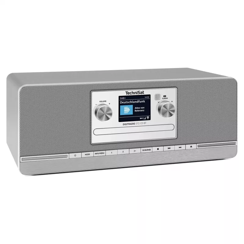 TechniSat DIGITRADIO 372 CD BT virtuvinis radijas su CD grotuvu, DAB+, FM, Bluetooth, antracitinis-sidabrinis