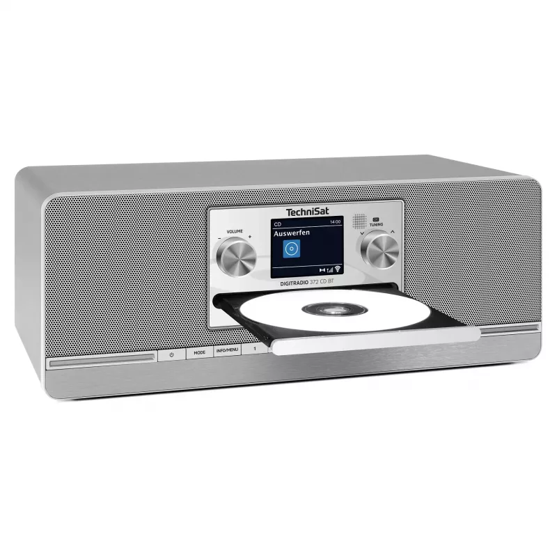 TechniSat DIGITRADIO 372 CD BT virtuvinis radijas su CD grotuvu, DAB+, FM, Bluetooth, antracitinis-sidabrinis