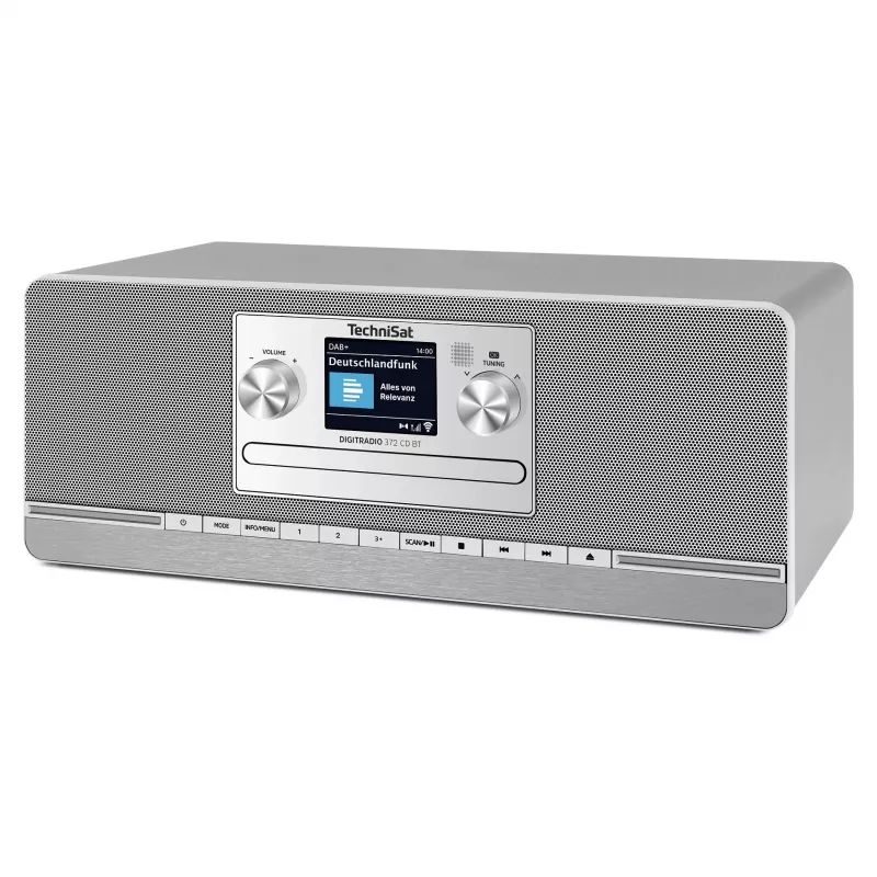 TechniSat DIGITRADIO 372 CD BT virtuvinis radijas su CD grotuvu, DAB+, FM, Bluetooth, antracitinis-sidabrinis