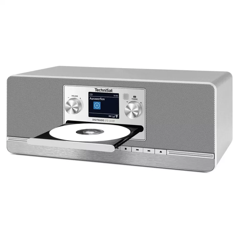 TechniSat DIGITRADIO 372 CD BT virtuvinis radijas su CD grotuvu, DAB+, FM, Bluetooth, antracitinis-sidabrinis