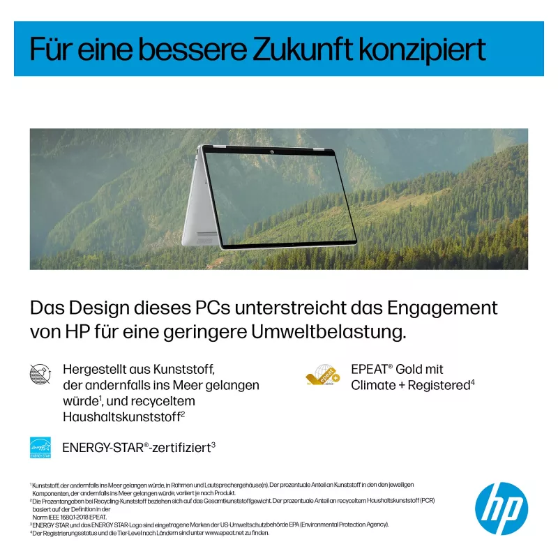 HP OmniBook BZ7Z8EA 14 nešiojamas kompiuteris - 512 GB SSD - 8 GB RAM - SDRAM - WUXGA (1920x1200) - Liečiamas ekranas - Windows 11 Home