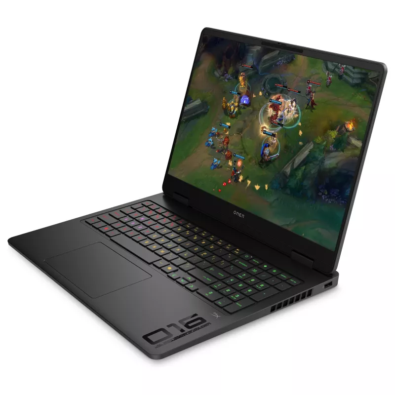 HP OMEN 16-ap0174ng - 40,60 cm (16 inch) žaidimų nešiojamas kompiuteris, Ryzen 9 8940HX, 16 GB RAM, 1 TB SSD, RTX 5060, WUXGA IPS 144 Hz, Windows 11 (BZ8E1EA#ABD)