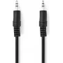 Nedis stereo garso laidas | 3,5 mm kištukas | 3,5 mm kištukas – nikeliuotas | 1,00 m | Apvalus | Juodas | Dėžutėje