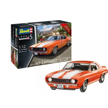 Plastikinis modelis 69 Chevy Camaro 1/12